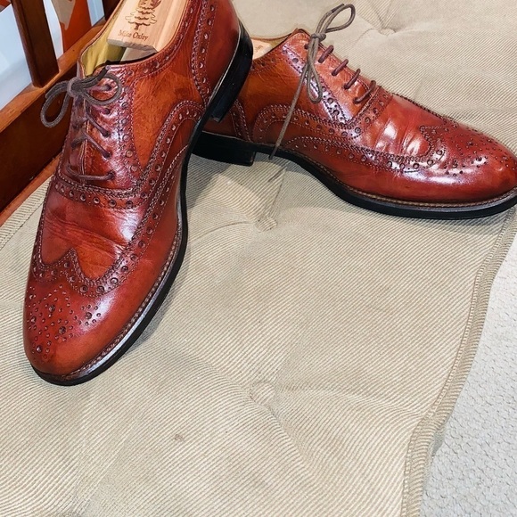 Oliver Francois Ausoni Wingtip Leather Oxfords. - Picture 2 of 14